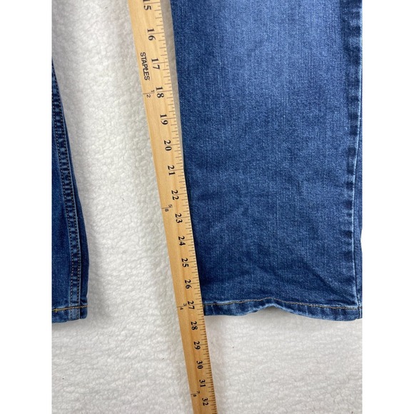 Wrangler Premium Jeans Mens Sz 34x30 Slim Straight Leg Blue Denim 92SSWDX - Picture 3 of 7